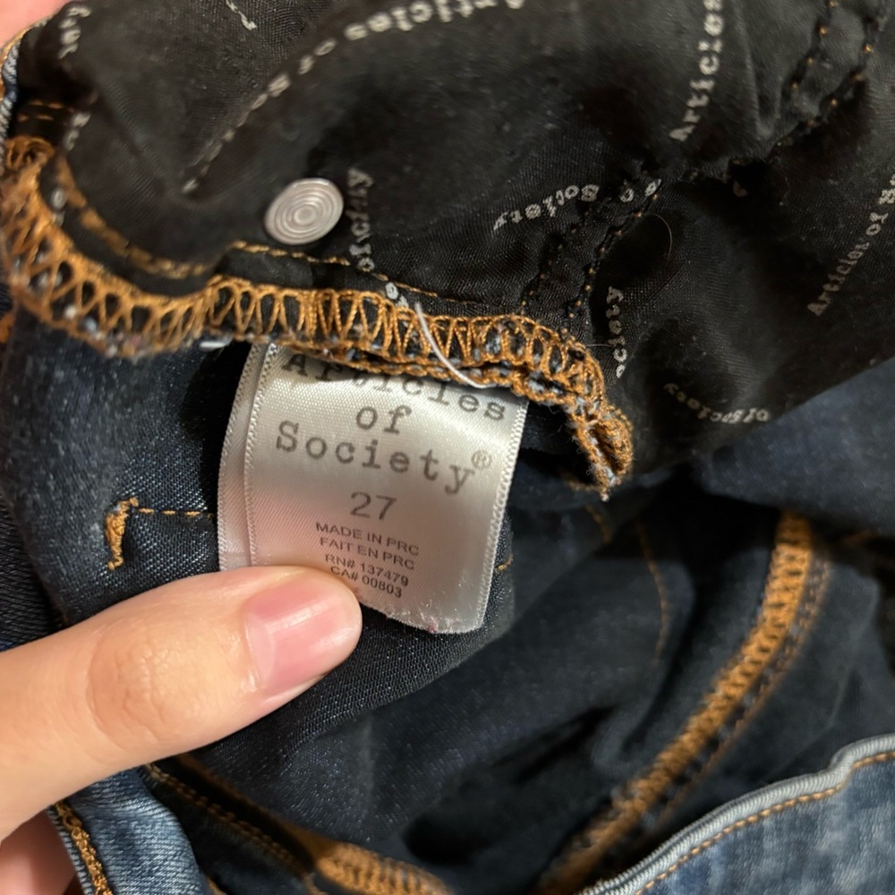 Articles Of Society Women's Dark Blue Skinny Jeans - Picture 7 of 9